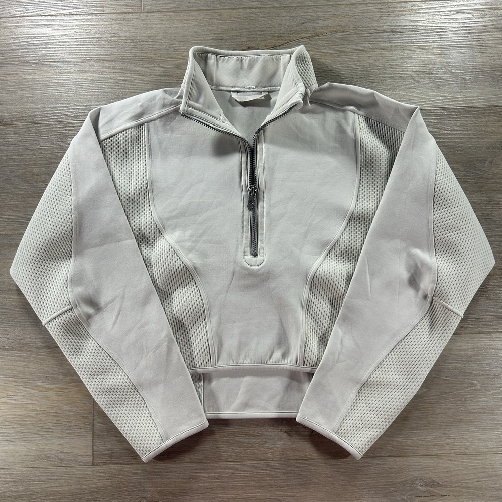 Lululemon Women's Medium Mixed Fabric Half-Zip Pullover Medium Weight